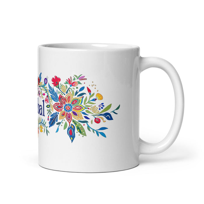 Aníbal Exclusive Name Art Piece Home Office Work Coffee Mug Mexican Spanish Pride Gift Cup One - Of - A - Kind Calligraphy White Glossy Mug | A12 - Mexicada