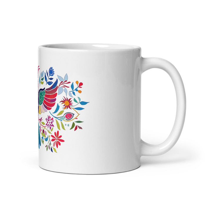 Aníbal Exclusive Name Art Piece Home Office Work Coffee Mug Mexican Spanish Pride Gift Cup One-Of-A-Kind Calligraphy White Glossy Mug | A4 Mexicada 11 oz