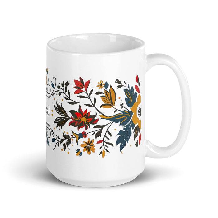 Aníbal Exclusive Name Art Piece Home Office Work Coffee Mug Mexican Spanish Pride Gift Cup One - Of - A - Kind Calligraphy White Glossy Mug | A6 - Mexicada