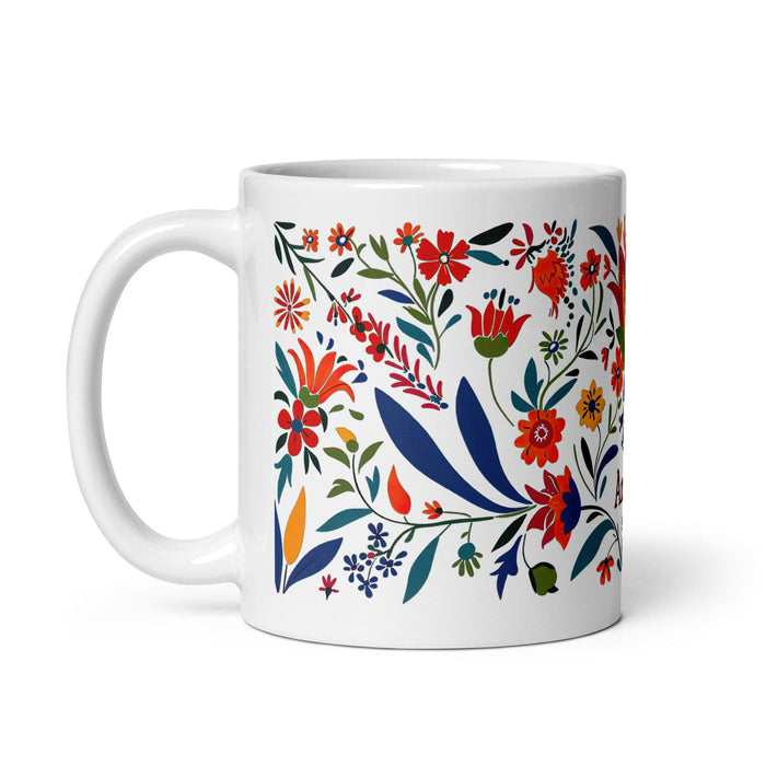 Aníbal Exclusive Name Art Piece Home Office Work Coffee Mug Mexican Spanish Pride Gift Cup One-Of-A-Kind Calligraphy White Glossy Mug | A9 Mexicada