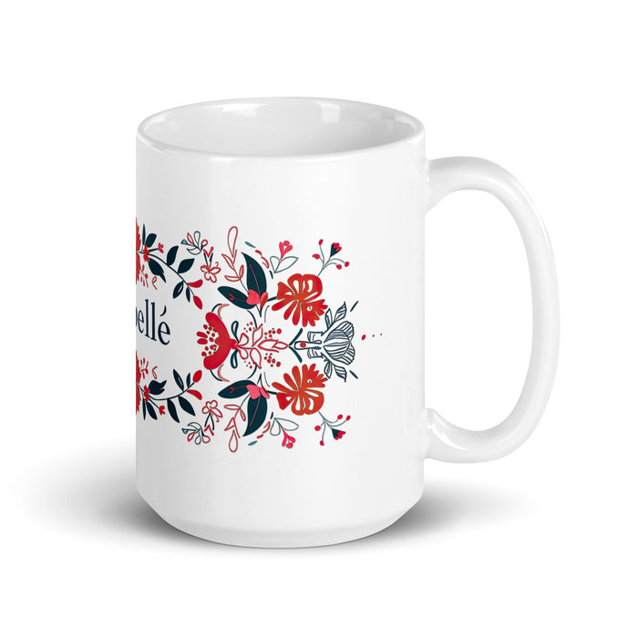 Annabelle Exclusive Name Art Piece Home Office Work Coffee Mug Mexican Spanish Pride Gift Cup One - Of - A - Kind Calligraphy White Glossy Mug | A2 - Mexicada