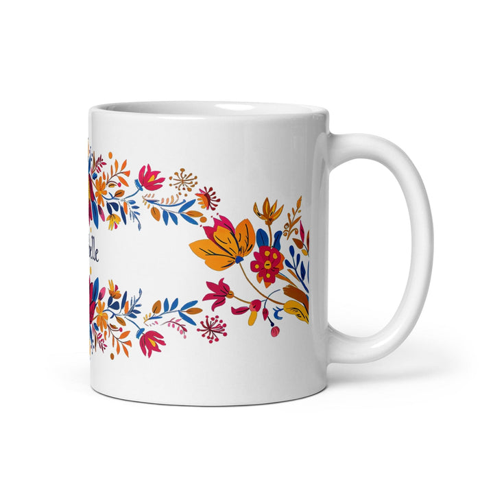 Annabelle Exclusive Name Art Piece Home Office Work Coffee Mug Mexican Spanish Pride Gift Cup One - Of - A - Kind Calligraphy White Glossy Mug | A3 - Mexicada