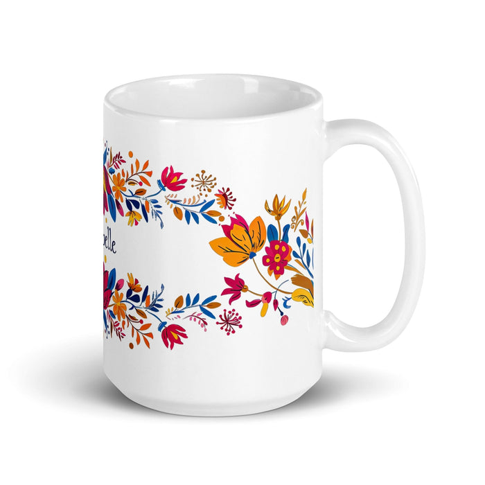 Annabelle Exclusive Name Art Piece Home Office Work Coffee Mug Mexican Spanish Pride Gift Cup One - Of - A - Kind Calligraphy White Glossy Mug | A3 - Mexicada