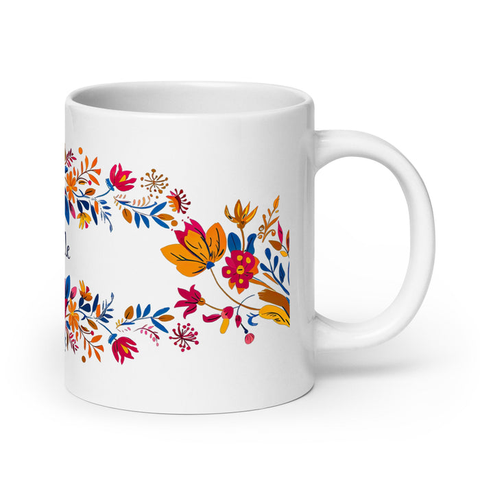 Annabelle Exclusive Name Art Piece Home Office Work Coffee Mug Mexican Spanish Pride Gift Cup One - Of - A - Kind Calligraphy White Glossy Mug | A3 - Mexicada