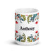 Anthony Exclusive Name Art Piece Home Office Work Coffee Mug Mexican Spanish Pride Gift Cup One - Of - A - Kind Calligraphy White Glossy Mug | A1 - Mexicada