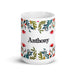 Anthony Exclusive Name Art Piece Home Office Work Coffee Mug Mexican Spanish Pride Gift Cup One-Of-A-Kind Calligraphy White Glossy Mug | A1 Mexicada