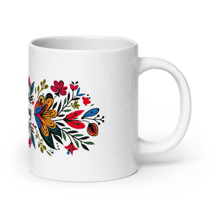 Anthony Exclusive Name Art Piece Home Office Work Coffee Mug Mexican Spanish Pride Gift Cup One - Of - A - Kind Calligraphy White Glossy Mug | A6 - Mexicada