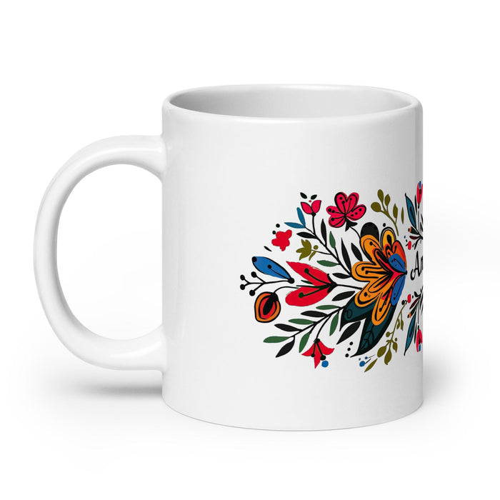 Anthony Exclusive Name Art Piece Home Office Work Coffee Mug Mexican Spanish Pride Gift Cup One - Of - A - Kind Calligraphy White Glossy Mug | A6 - Mexicada