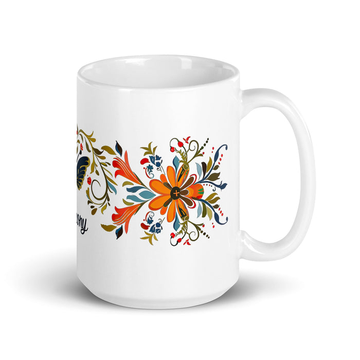 Anthony Exclusive Name Art Piece Home Office Work Coffee Mug Mexican Spanish Pride Gift Cup One - Of - A - Kind Calligraphy White Glossy Mug | A8 - Mexicada