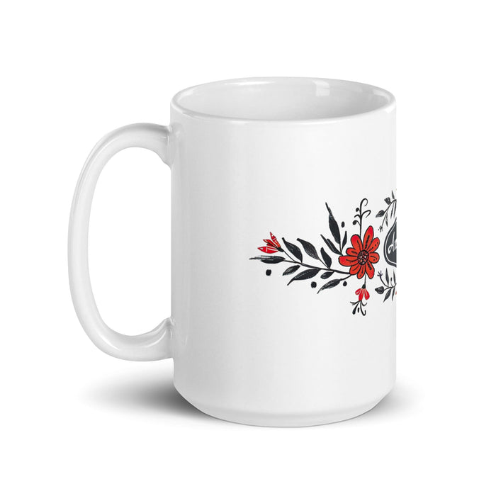 Anthony Exclusive Name Art Piece Home Office Work Coffee Mug Mexican Spanish Pride Gift Cup One-Of-A-Kind Calligraphy White Glossy Mug | A9 Mexicada