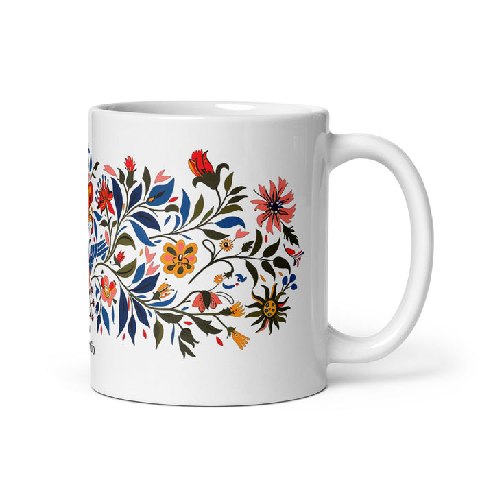 Antonio Exclusive Name Art Piece Home Office Work Coffee Mug Mexican Spanish Pride Gift Cup One - Of - A - Kind Calligraphy White Glossy Mug | A1 - Mexicada