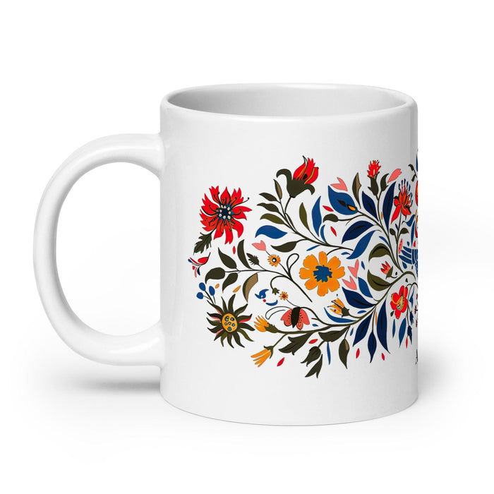 Antonio Exclusive Name Art Piece Home Office Work Coffee Mug Mexican Spanish Pride Gift Cup One-Of-A-Kind Calligraphy White Glossy Mug | A1 Mexicada