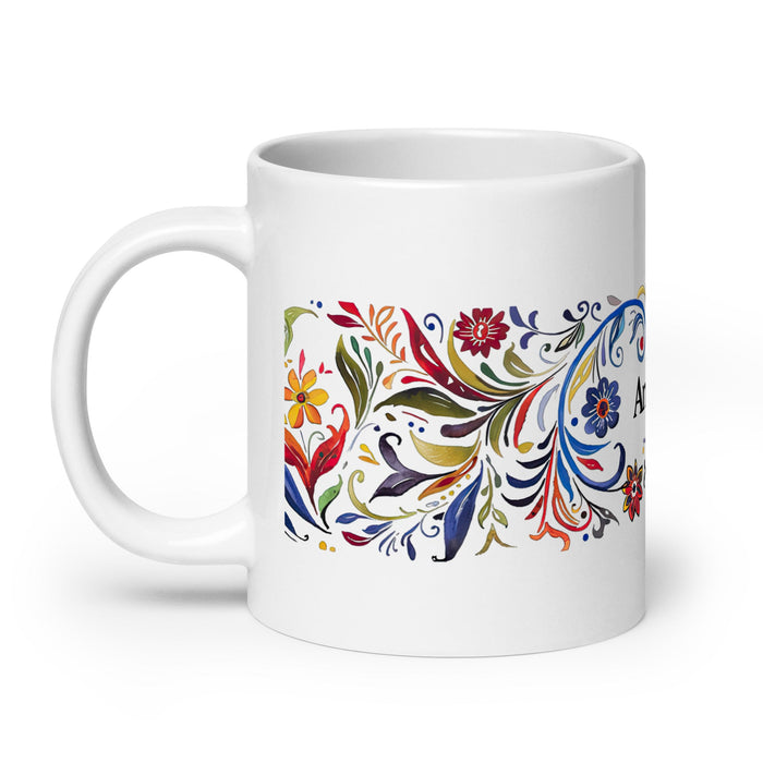 Antonio Exclusive Name Art Piece Home Office Work Coffee Mug Mexican Spanish Pride Gift Cup One - Of - A - Kind Calligraphy White Glossy Mug | A13 - Mexicada