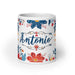 Antonio Exclusive Name Art Piece Home Office Work Coffee Mug Mexican Spanish Pride Gift Cup One - Of - A - Kind Calligraphy White Glossy Mug | A17 - Mexicada