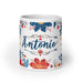 Antonio Exclusive Name Art Piece Home Office Work Coffee Mug Mexican Spanish Pride Gift Cup One-Of-A-Kind Calligraphy White Glossy Mug | A17 Mexicada