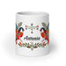 Antonio Exclusive Name Art Piece Home Office Work Coffee Mug Mexican Spanish Pride Gift Cup One - Of - A - Kind Calligraphy White Glossy Mug | A19 - Mexicada