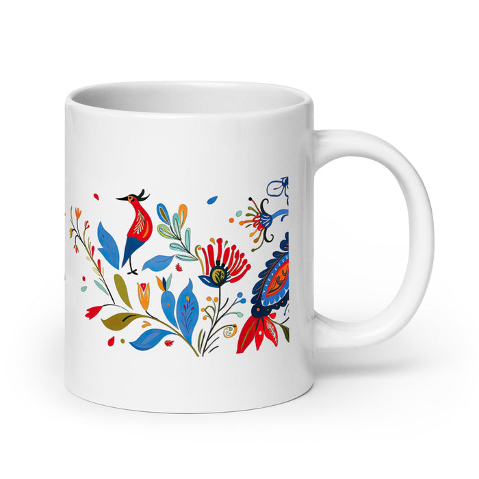 Antonio Exclusive Name Art Piece Home Office Work Coffee Mug Mexican Spanish Pride Gift Cup One - Of - A - Kind Calligraphy White Glossy Mug | A20 - Mexicada