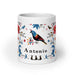 Antonio Exclusive Name Art Piece Home Office Work Coffee Mug Mexican Spanish Pride Gift Cup One - Of - A - Kind Calligraphy White Glossy Mug | A22 - Mexicada