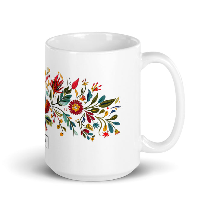 Antonio Exclusive Name Art Piece Home Office Work Coffee Mug Mexican Spanish Pride Gift Cup One - Of - A - Kind Calligraphy White Glossy Mug | A23 - Mexicada