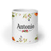 Antonio Exclusive Name Art Piece Home Office Work Coffee Mug Mexican Spanish Pride Gift Cup One - Of - A - Kind Calligraphy White Glossy Mug | A4 - Mexicada