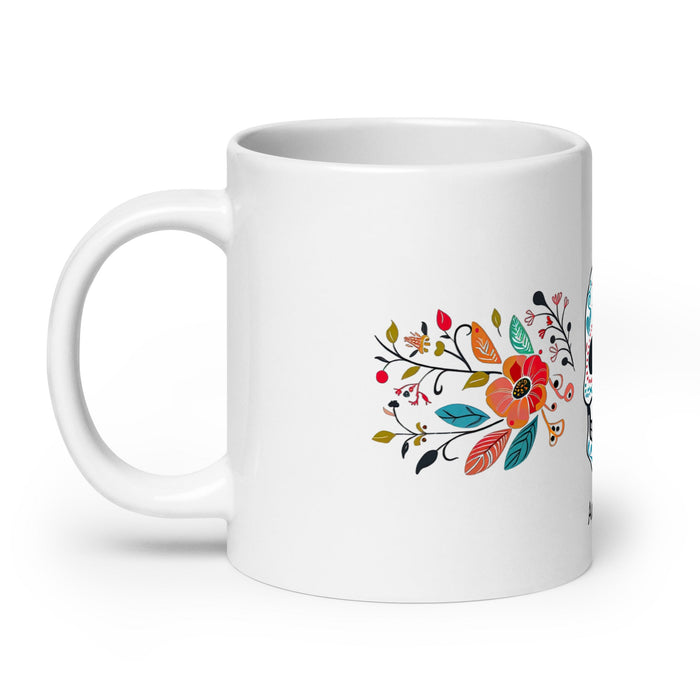 Antonio Exclusive Name Art Piece Home Office Work Coffee Mug Mexican Spanish Pride Gift Cup One - Of - A - Kind Calligraphy White Glossy Mug | A6 - Mexicada