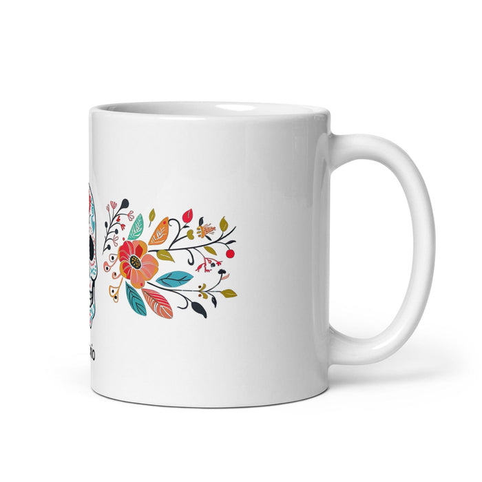 Antonio Exclusive Name Art Piece Home Office Work Coffee Mug Mexican Spanish Pride Gift Cup One-Of-A-Kind Calligraphy White Glossy Mug | A6 Mexicada 11 oz