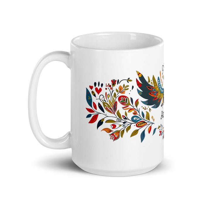 Antonio Exclusive Name Art Piece Home Office Work Coffee Mug Mexican Spanish Pride Gift Cup One - Of - A - Kind Calligraphy White Glossy Mug | A9 - Mexicada