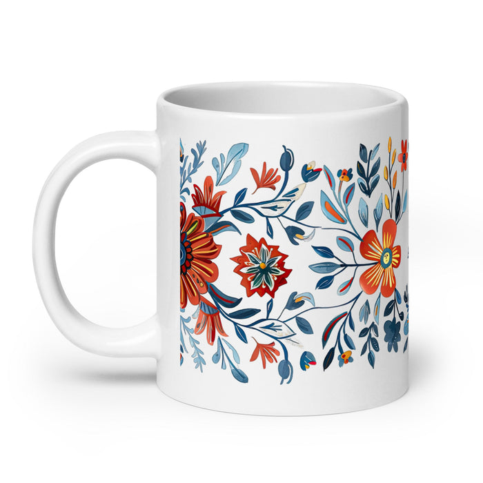 Araceli Exclusive Name Art Piece Home Office Work Coffee Mug Mexican Spanish Pride Gift Cup One - Of - A - Kind Calligraphy White Glossy Mug | A1 - Mexicada