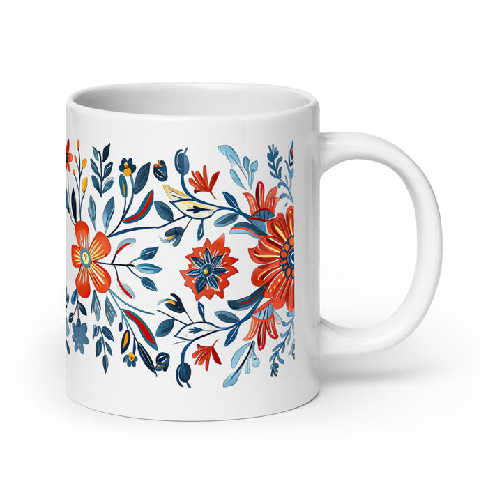 Araceli Exclusive Name Art Piece Home Office Work Coffee Mug Mexican Spanish Pride Gift Cup One - Of - A - Kind Calligraphy White Glossy Mug | A1 - Mexicada