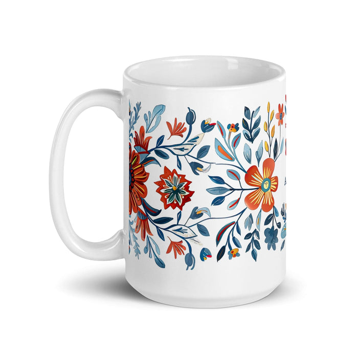 Araceli Exclusive Name Art Piece Home Office Work Coffee Mug Mexican Spanish Pride Gift Cup One-Of-A-Kind Calligraphy White Glossy Mug | A1 Mexicada