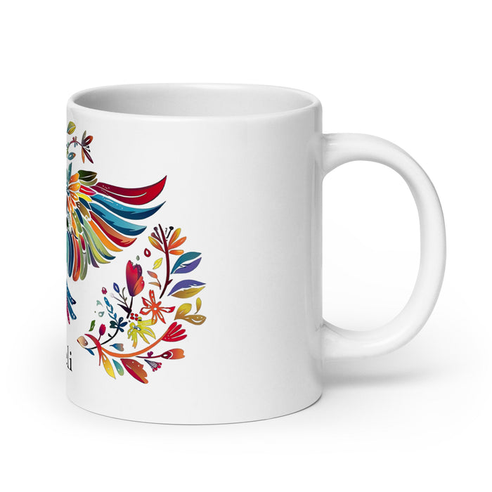 Araceli Exclusive Name Art Piece Home Office Work Coffee Mug Mexican Spanish Pride Gift Cup One - Of - A - Kind Calligraphy White Glossy Mug | A10 - Mexicada