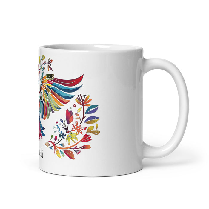 Araceli Exclusive Name Art Piece Home Office Work Coffee Mug Mexican Spanish Pride Gift Cup One - Of - A - Kind Calligraphy White Glossy Mug | A10 - Mexicada