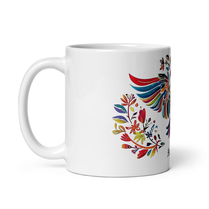 Araceli Exclusive Name Art Piece Home Office Work Coffee Mug Mexican Spanish Pride Gift Cup One-Of-A-Kind Calligraphy White Glossy Mug | A10 Mexicada