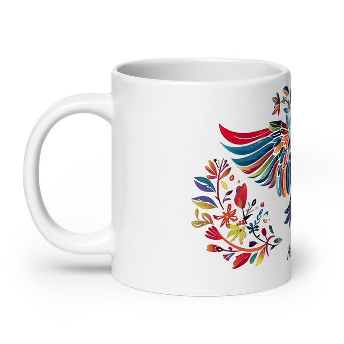 Araceli Exclusive Name Art Piece Home Office Work Coffee Mug Mexican Spanish Pride Gift Cup One-Of-A-Kind Calligraphy White Glossy Mug | A10 Mexicada