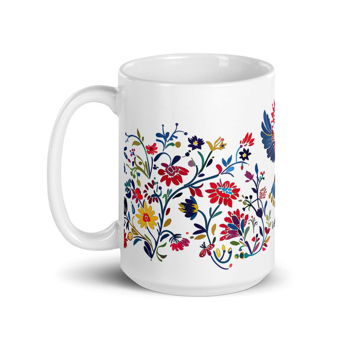 Araceli Exclusive Name Art Piece Home Office Work Coffee Mug Mexican Spanish Pride Gift Cup One - Of - A - Kind Calligraphy White Glossy Mug | A11 - Mexicada