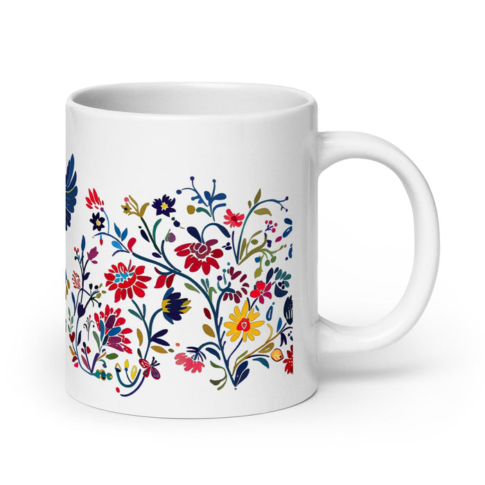 Araceli Exclusive Name Art Piece Home Office Work Coffee Mug Mexican Spanish Pride Gift Cup One-Of-A-Kind Calligraphy White Glossy Mug | A11 Mexicada 20 oz