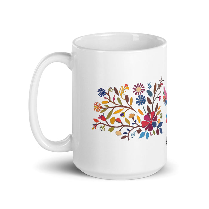 Araceli Exclusive Name Art Piece Home Office Work Coffee Mug Mexican Spanish Pride Gift Cup One - Of - A - Kind Calligraphy White Glossy Mug | A13 - Mexicada