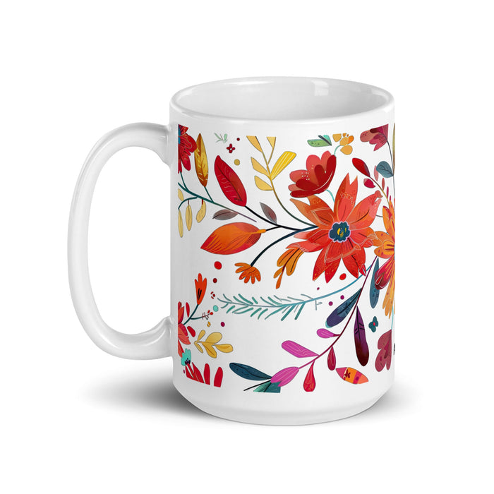 Araceli Exclusive Name Art Piece Home Office Work Coffee Mug Mexican Spanish Pride Gift Cup One - Of - A - Kind Calligraphy White Glossy Mug | A14 - Mexicada