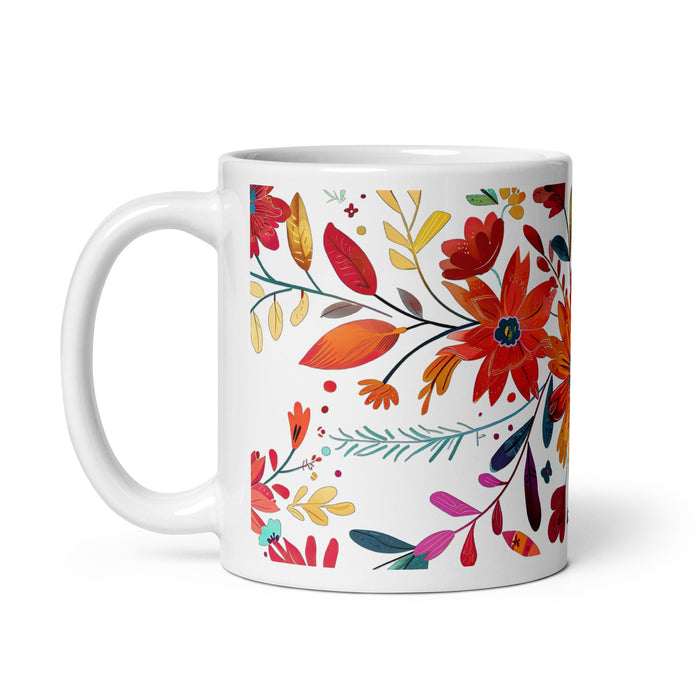 Araceli Exclusive Name Art Piece Home Office Work Coffee Mug Mexican Spanish Pride Gift Cup One - Of - A - Kind Calligraphy White Glossy Mug | A14 - Mexicada