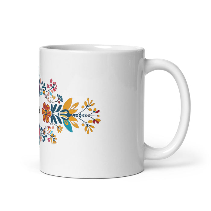 Araceli Exclusive Name Art Piece Home Office Work Coffee Mug Mexican Spanish Pride Gift Cup One - Of - A - Kind Calligraphy White Glossy Mug | A17 - Mexicada