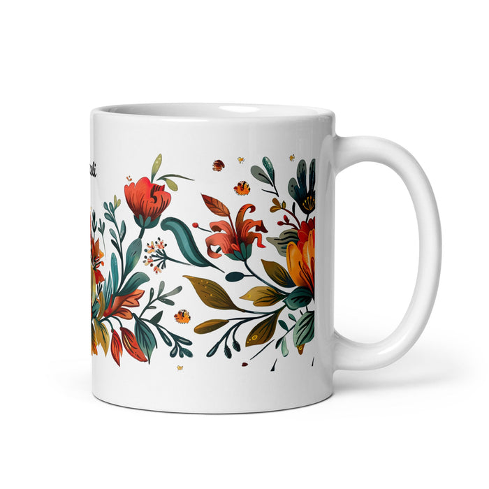 Araceli Exclusive Name Art Piece Home Office Work Coffee Mug Mexican Spanish Pride Gift Cup One - Of - A - Kind Calligraphy White Glossy Mug | A18 - Mexicada