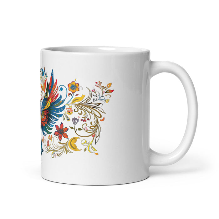 Araceli Exclusive Name Art Piece Home Office Work Coffee Mug Mexican Spanish Pride Gift Cup One - Of - A - Kind Calligraphy White Glossy Mug | A19 - Mexicada