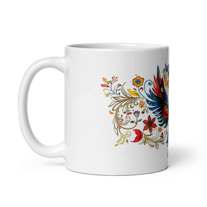 Araceli Exclusive Name Art Piece Home Office Work Coffee Mug Mexican Spanish Pride Gift Cup One - Of - A - Kind Calligraphy White Glossy Mug | A19 - Mexicada