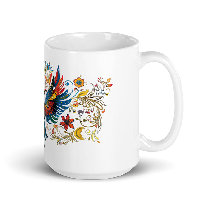 Araceli Exclusive Name Art Piece Home Office Work Coffee Mug Mexican Spanish Pride Gift Cup One-Of-A-Kind Calligraphy White Glossy Mug | A19 Mexicada 15 oz