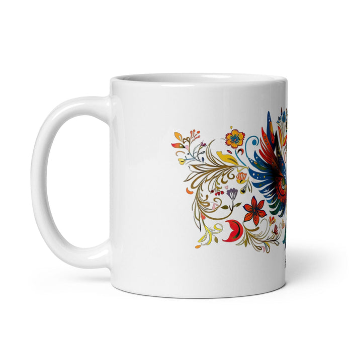 Araceli Exclusive Name Art Piece Home Office Work Coffee Mug Mexican Spanish Pride Gift Cup One-Of-A-Kind Calligraphy White Glossy Mug | A19 Mexicada