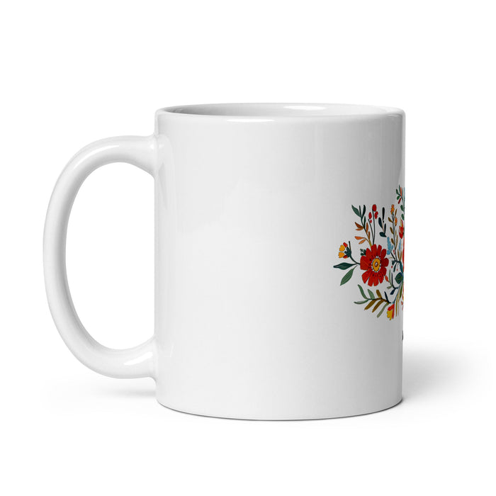 Araceli Exclusive Name Art Piece Home Office Work Coffee Mug Mexican Spanish Pride Gift Cup One - Of - A - Kind Calligraphy White Glossy Mug | A2 - Mexicada