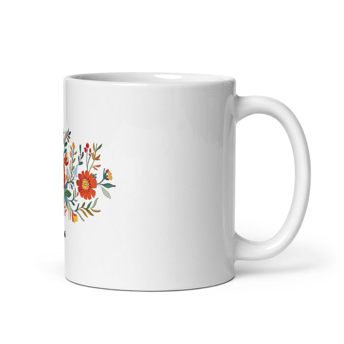 Araceli Exclusive Name Art Piece Home Office Work Coffee Mug Mexican Spanish Pride Gift Cup One-Of-A-Kind Calligraphy White Glossy Mug | A2 Mexicada 11 oz