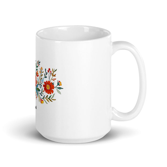 Araceli Exclusive Name Art Piece Home Office Work Coffee Mug Mexican Spanish Pride Gift Cup One-Of-A-Kind Calligraphy White Glossy Mug | A2 Mexicada 15 oz