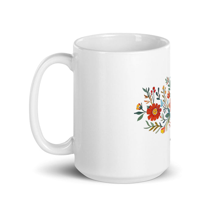 Araceli Exclusive Name Art Piece Home Office Work Coffee Mug Mexican Spanish Pride Gift Cup One-Of-A-Kind Calligraphy White Glossy Mug | A2 Mexicada