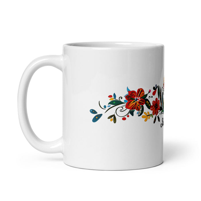 Araceli Exclusive Name Art Piece Home Office Work Coffee Mug Mexican Spanish Pride Gift Cup One - Of - A - Kind Calligraphy White Glossy Mug | A5 - Mexicada